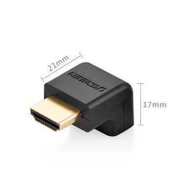 2. Ugreen Adapter, HDMI-Winkelstecker unten, schwarz (20109)