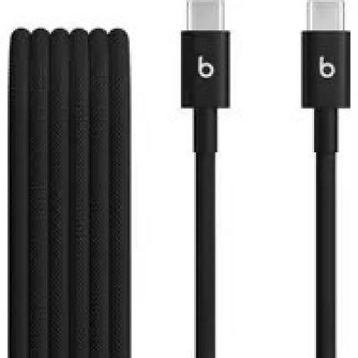 Apple Beats USB-C auf USB-C Geflochtenes Kabel 1,5 m Schwarz 2 Stück