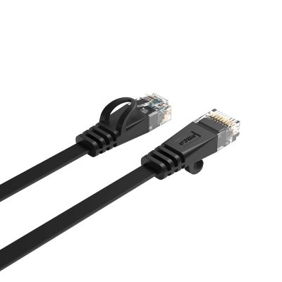 5. Orico PUG-C7B CAT7 10 Gbit/s RJ45 Ethernet-Netzwerkkabel Internet LAN Flach 15 m - Schwarz