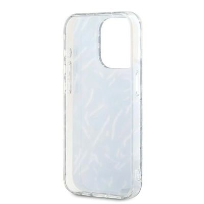 6. Karl Lagerfeld Zebra mit Kordelhülle für iPhone 15 Pro Max – Lila