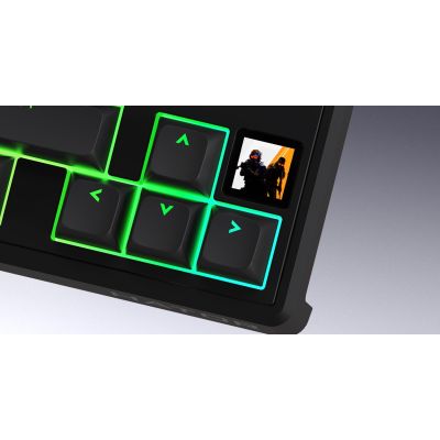 13. HATOR Skyfall 80 MAG ULTIMA 8K kabellose Gaming-Tastatur USB + RF + Bluetooth QWERTZ US-Englisch Schwarz, Weiß