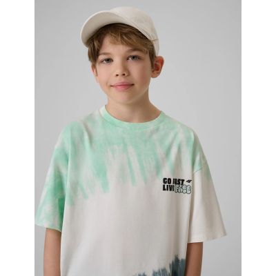 3. Baumwoll-T-Shirt für Jungen 4F 4FJRSS26TTSHM4172-90A