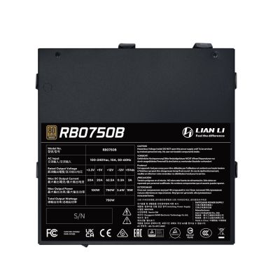 2. Lian Li RB0750B.B Netzteilmodul 750W 24-Pin ATX Schwarz