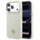 9. Guess Stripe Peony 4G Logo MagSafe Hülle für iPhone 18 Pro / 17 Pro - Beige