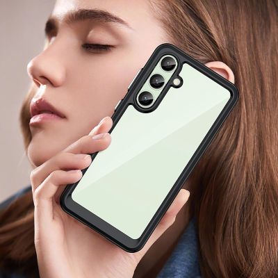 3. Outer Space Case Silikonhülle mit Gelrahmen für Samsung Galaxy S24 FE – Schwarz