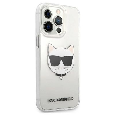 4. Karl Lagerfeld Choupette Head Case für iPhone 13 Pro Max - Transparent