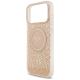 6. Guess IML Flowers Electro Pearl Strap MagSafe Case für iPhone 17 Pro Max - Rosa