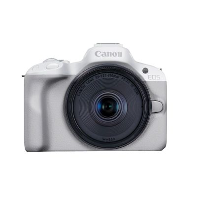 6. Canon EOS R50, Weiß + RF-S 18-45mm F4.5-6.3 IS STM Kit, spiegellose Kamera, 24,2 MP CMOS, 6000 x 4000 Pixel, Weiß