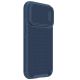 3. Nillkin Textured S Case für iPhone 14 Pro, gepanzerte Hülle mit Kameraabdeckung, blau