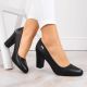 12. Sergio Leone W SK193A schwarze Pumps mit Blockabsatz 