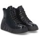 4. Schwarze Plateau-Ankle-Boots aus Lackleder für Damen, Rieker W2661-01