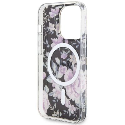 11. Guess GUHMP14LHCFWSK iPhone 14 Pro 6.1" schwarz/schwarz Hardcase Flower MagSafe