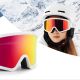 3. Qunature White Skibrille für Erwachsene - Weiß