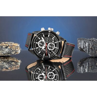 6. Giewont Herrenuhr Chronograph Saphir Schwarz GW8810-A1