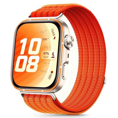 Tech-Protect Nylonarmband für Huawei Watch Fit 3 / 4 / 4 Pro / 5 / 5 Pro – Orange