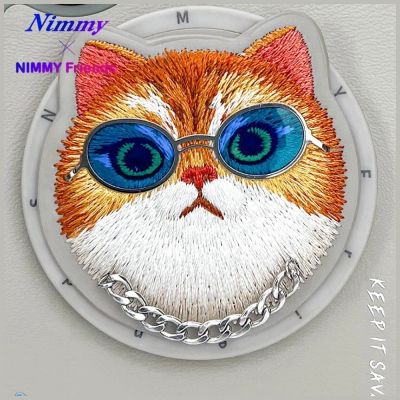 8. Nimmy Glasses Cool Cat MagSafe Case für iPhone 16 - Grau