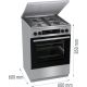 12. GORENJE GKS6C71XF Gas-Elektroherd