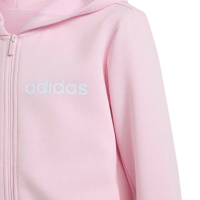 6. Adidas Essentials Kinder-Trainingsanzug Rosa und Grau KR6711