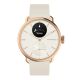 Withings ScanWatch 2 Hybrid-Uhr – Edelstahl – Hybrid-Smartwatch mit Armband – Fluorelastomer – Handgelenkumfang: 146–211 mm – Unifarben – Bluetooth – 34,6 g – Sand