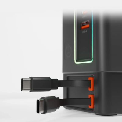 5. SBS Power Dock 6-in-1 mit MagSafe, Ständer und USB-C-Kabeln 65 W – Schwarz