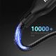 3. Ladekabel für Apple Watch Dudao A12Max+ PD 100W 3in1: USB-C Lightning 1,2m – Schwarz