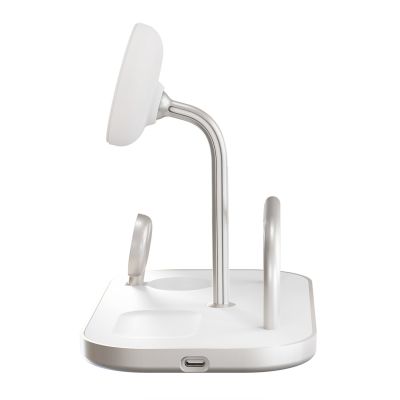 4. ZENS ZEDC29W/00 Ladegerät, für den Innenbereich, Netzanschluss, USB, kabelloses Laden, 1 m, Silber, Weiß