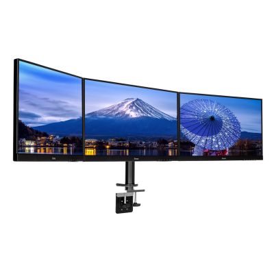 2. IIYAMA DS1003C-B1 Tischhalterung für 3 Monitore, geeignet für Bildschirme von 10 bis 27 Zoll