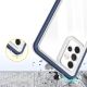 6. Klare 3in1 Hülle für Samsung Galaxy A73 Frame Cover Gel Blau