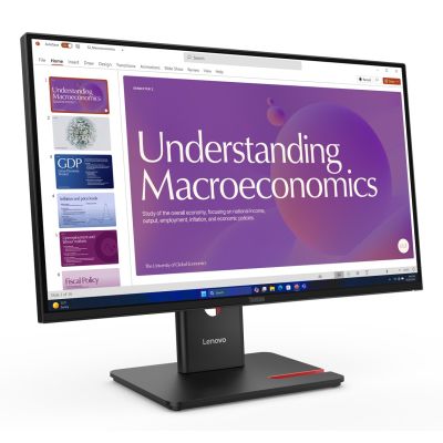 4. Lenovo ThinkVision T24D-40 Computermonitor, 60,5 cm (23,8 Zoll), 1920 x 1080 Pixel, Full HD LCD, Schwarz