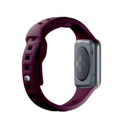 7. 3mk Silikon- Watch für Apple Watch 42 / 44 / 45 / 49 mm – Burgunderrot