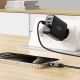 7. Acefast C15-03 USB-C - USB-C-Kabel mit Display 480Mb/s 60W 1,2m - Schwarz