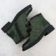14. Damen-Wildlederimitat-Stiefeletten, gefüttert, grün M.Daszyński SA252-4