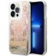 Guess Paisley Liquid Glitter Hülle für iPhone 14 Pro - Gold