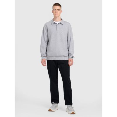 3. Herren-Sweatshirt mit Kragen, Regular Fit 4F 4FRAW25TSWSM2546-27M