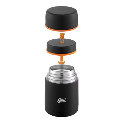 2. Esbit Speisekanne 500ml, Thermoskanne für Abendessen, Schwarz