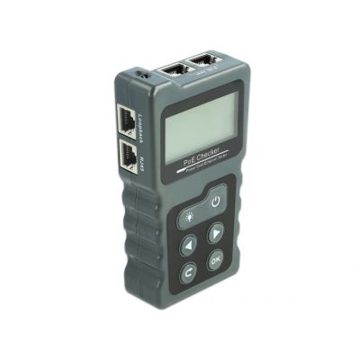 3. Delock LCD-Kabeltester RJ45 / PoE / DC - Netzwerktestgerät