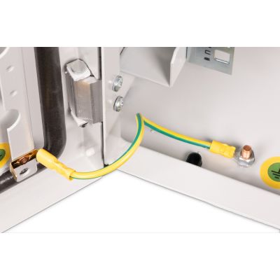 24. Digitus 19" 9U 600x600 Wand-Netzwerkschrank, Volltür, grau, ungeteilt, montiert, IP55, 100 kg