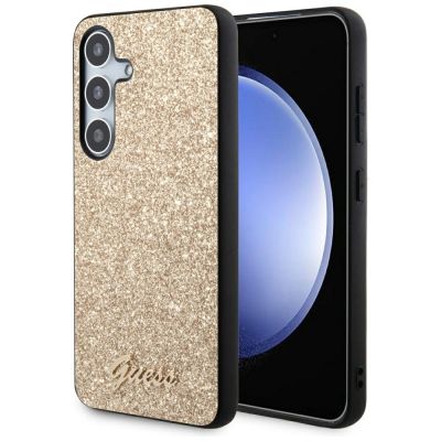 Guess Glitter Script Hülle für Samsung Galaxy S24 – Gold