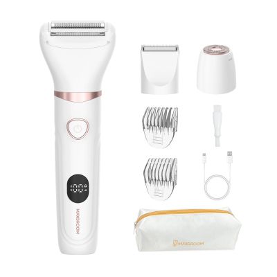 MAXGROOM M-105 3-in-1 Damen-Körper- und Gesichtshaartrimmer – Weiß