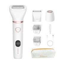 MAXGROOM M-105 3-in-1 Damen-Körper- und Gesichtshaartrimmer – Weiß