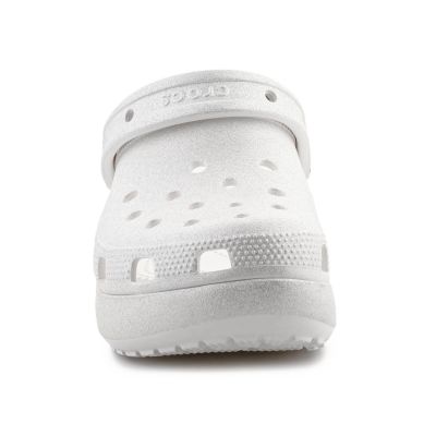 3. Crocs Classic Platform Glitter Clog W 207241-0WV Kreide