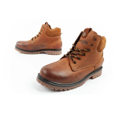 8. Wrangler Yuma Herrenstiefel Chelsea Boots Elegantes Leder Braun Weiß