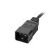 4. LANBERG 19" Rack-Stromleiste PDU PDU-08I-0200-C20-BK (1U, 16A, 8X IEC C13, 2M, C20 Stecker)