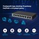 4. Extralink Switch PoE CERES 8x 100 Mbit/s PoE/PoE+, 2x RJ45 Uplink 100 Mbit/s, 96 W