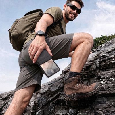7. Tech-Protect Kevlar Aura MagSafe Hülle für Samsung Galaxy Z Flip 8 - Schwarz