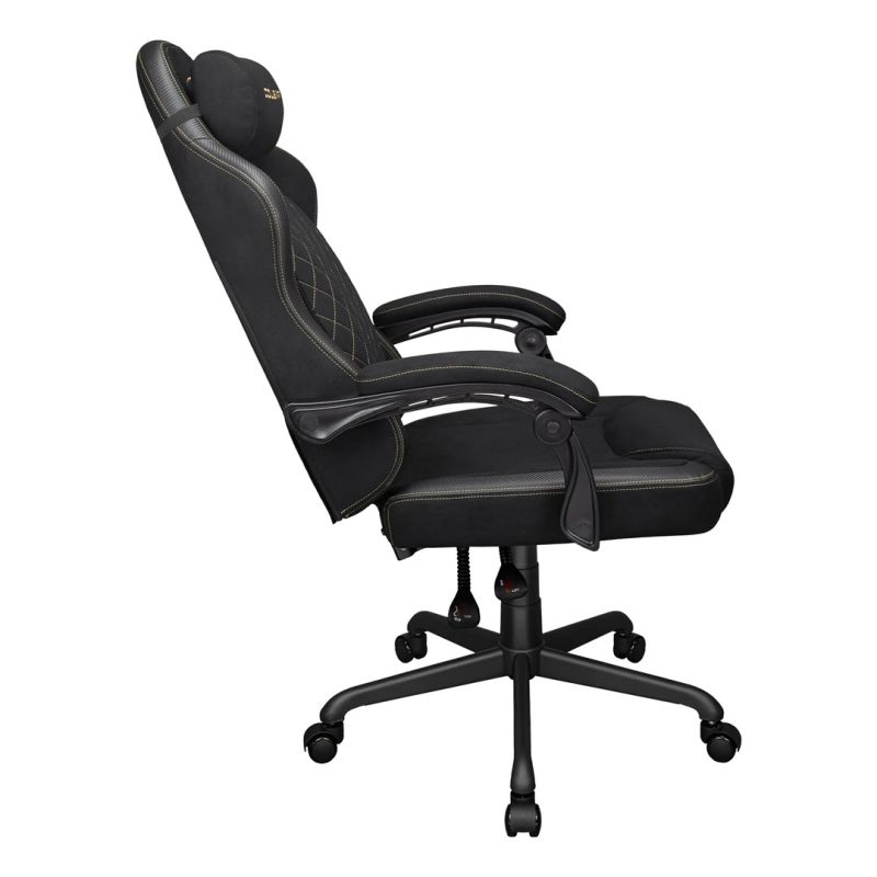 10. COUGAR CGR-FXF-GLB Universal-Gaming-Stuhl, gepolsterter Sitz, Schwarz, Gold