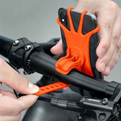 5. Rockbros LF436 Lenkerklemm-Handyhalterung – Orange