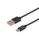 5. SAVIO CL-129 Kabel (USB Typ C - USB 2.0 Typ A; 2 m; schwarz)