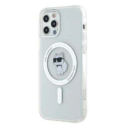 2. Karl Lagerfeld IML Choupette MagSafe Hülle für iPhone 12 / 12 Pro – transparent