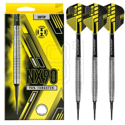 6. Harrows NX-90 90 % Softip-Darts